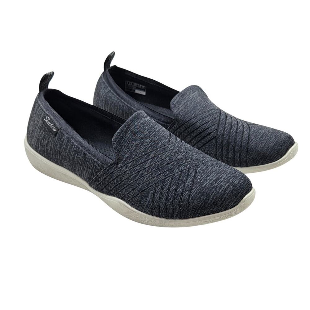 Skechers Newbury St Better Together Gray Slip-On Sneakers Women’s 8